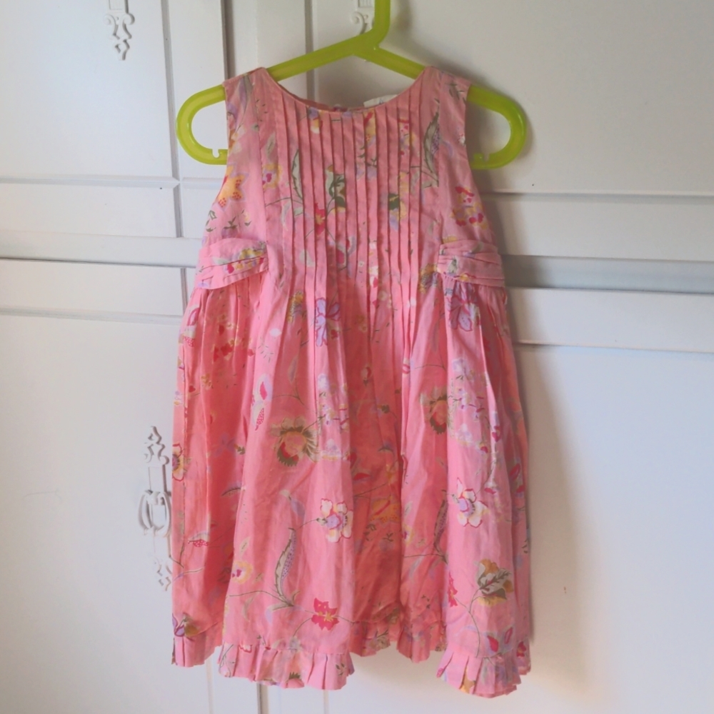 Pink floral dress 4T